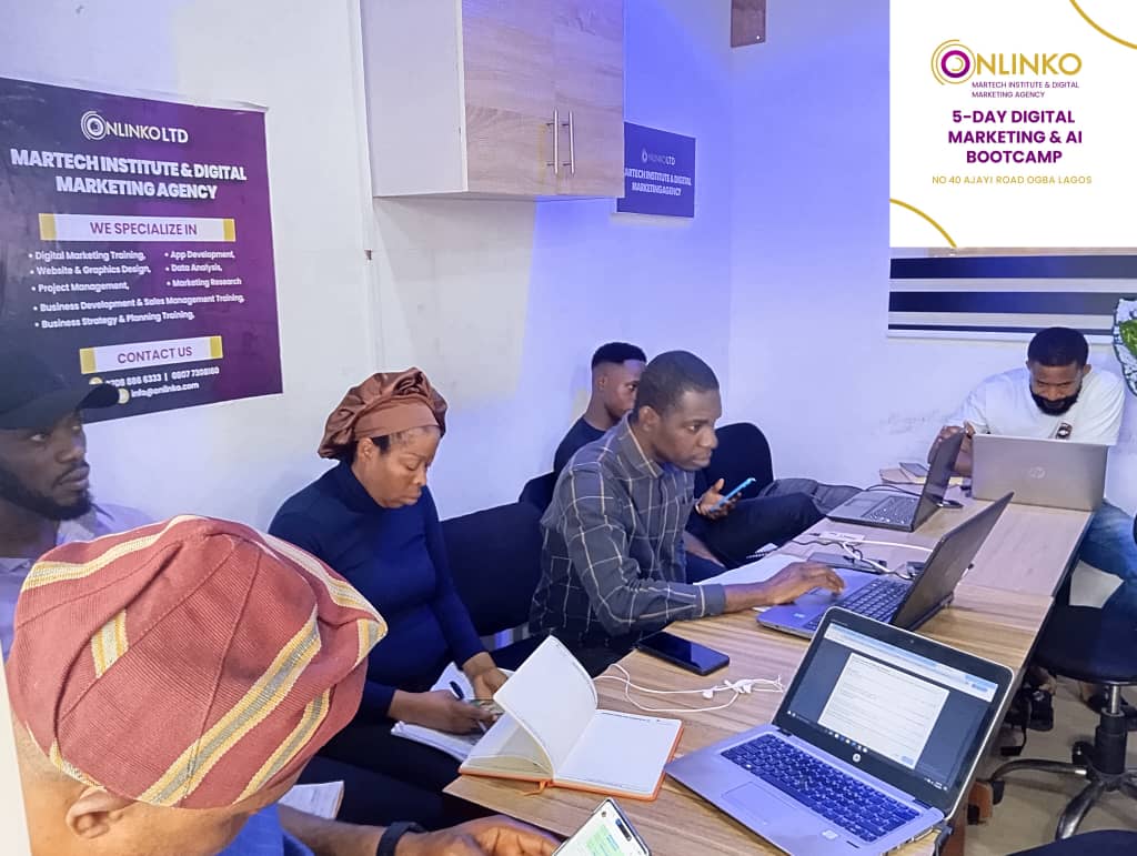ONLINKO LTD | MARTECH INSTITUTE & DIGITAL MARKETING TRAINING | WEBSITE DESIGN | DATA ANALYSIS LAGOS
